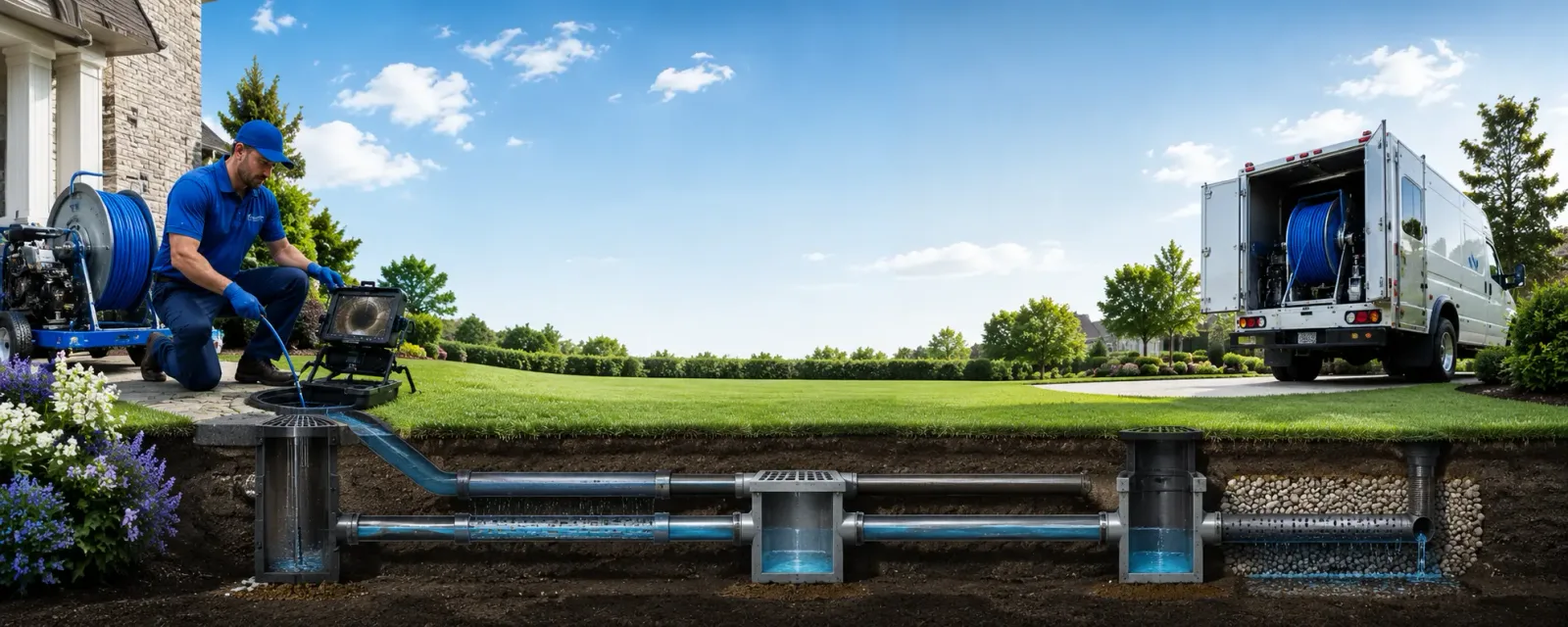 Outdoor drain cleaning information for Hayes, SD